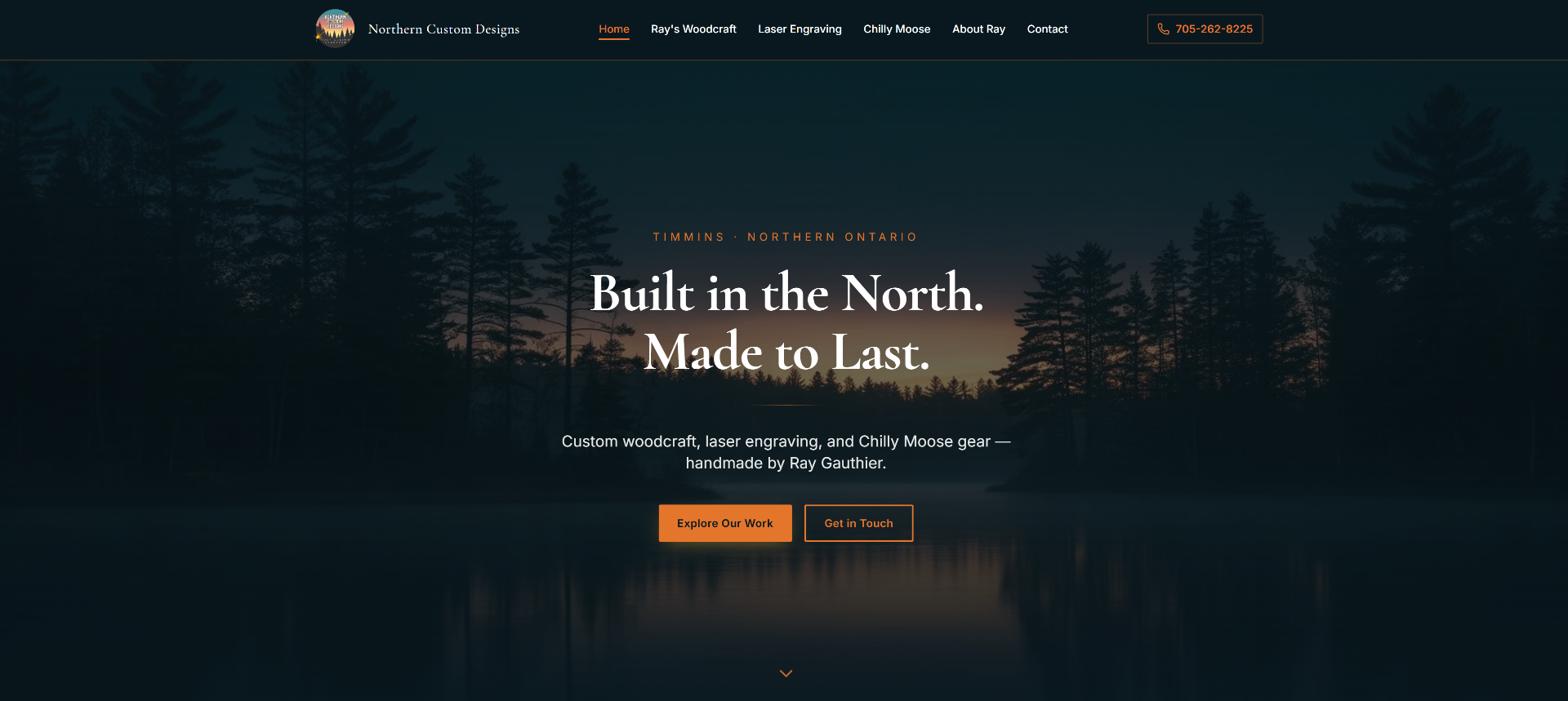 Northern Custom Designs website